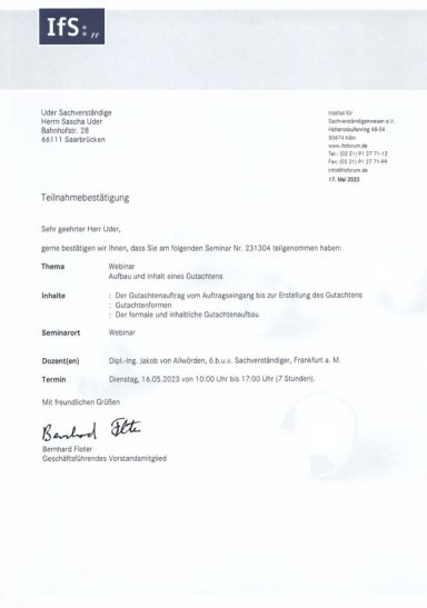 Gutachtenaufbau & Inhalt Aufbau und Inhalt eines Gutachtens