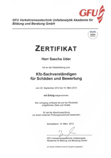KFZ-Sachverständiger KFZ-Sachverständiger