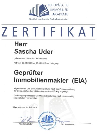Gepr. Immobilienmakler IHK Geprüfter Immobilienmakler IHK