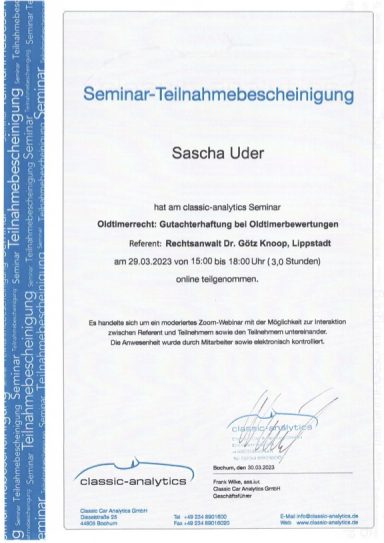 Oldtimerrecht Oldtimerrecht