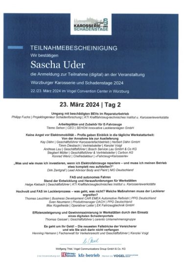 WKST 2024/ 2 Würzburger Karosserie & Schadentage