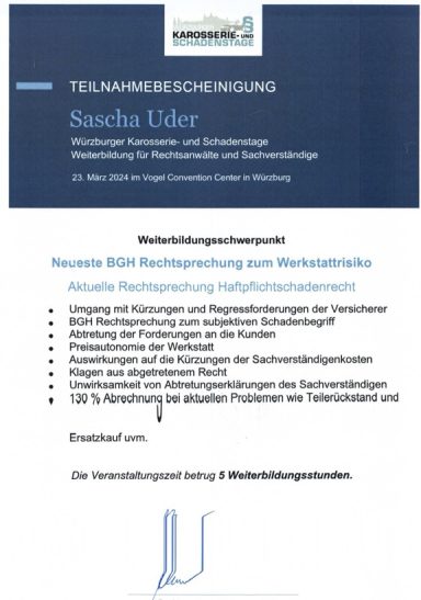 BGH-Rechtsprechung u.a BGH-Rechtsprechung